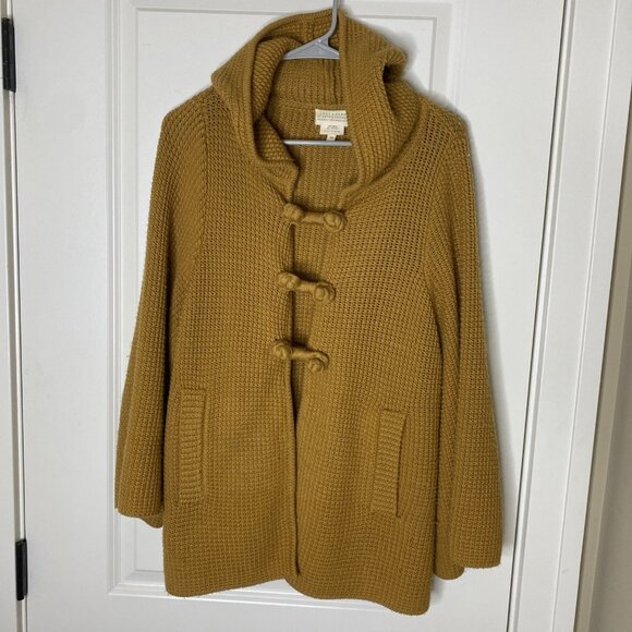 Leroys & Perry by Lutz & Patmos Wool Toggle Knit Cardigan Hoodie M - Picture 1 of 8